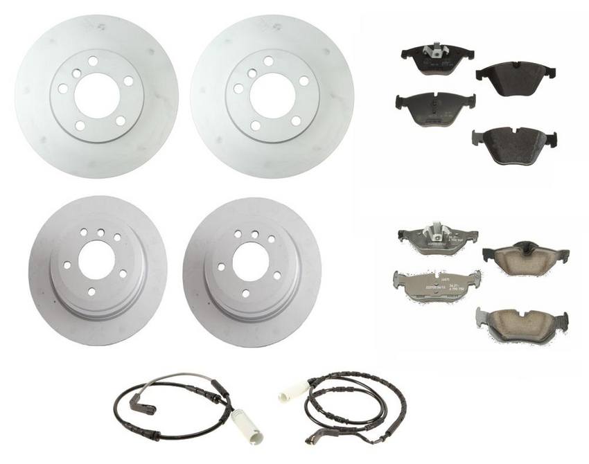 BMW Brake Kit - Pads and Rotors Front &  Rear (312mm/300mm)